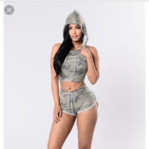 Fashion Nova Camo Top